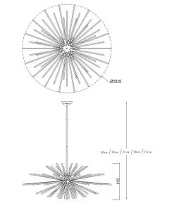 Cheap Sklep Kaja Rozłożysta lampa wisząca P0491-09E-F7DY URCHIN| Kaja Oświetlenie