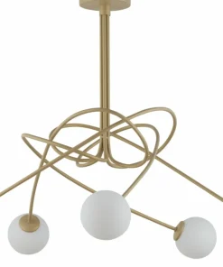 Outlet Sklep Kaja Rozłożysta, złota lampa sufitowa z kulami SIG 33357 z serii VELVET