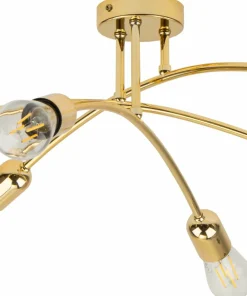 Sale Sklep Kaja Rozłożysta, złota lampa sufitowa do salonu TK 4699 z serii HELIX złoty