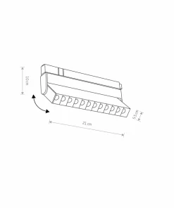Ruchoma lampa do szyny magnetycznej 10145 LVM FOCUS OUT LED | Kaja*Sklep Kaja Cheap