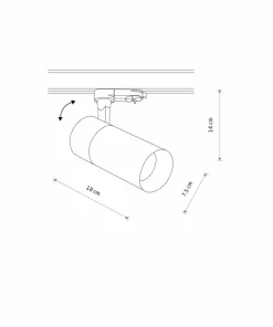 Ruchoma lampa do szyny trójfazowej 10398 CTLS TINOS LED | Kaja*Sklep Kaja Cheap