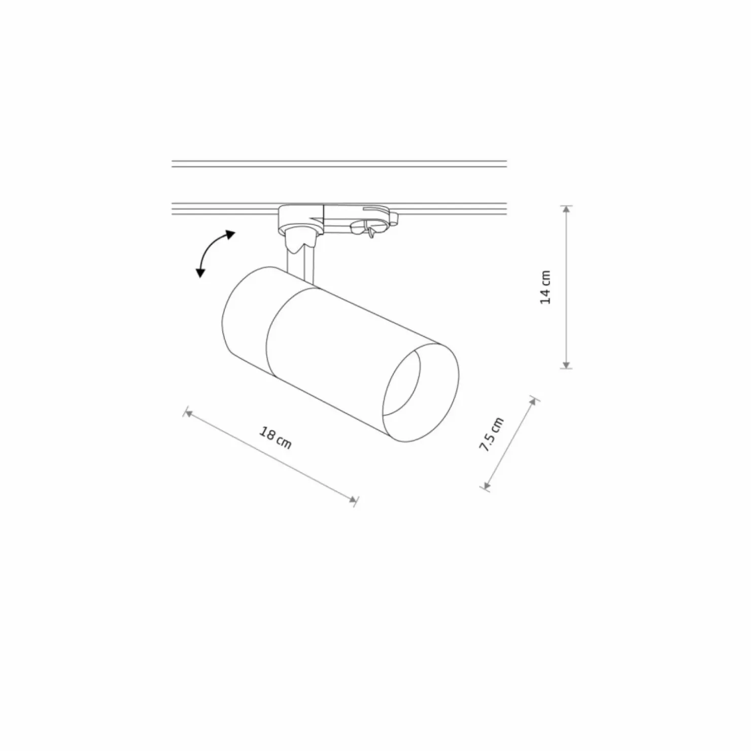 Ruchoma lampa do szyny trójfazowej 10398 CTLS TINOS LED | Kaja*Sklep Kaja Cheap