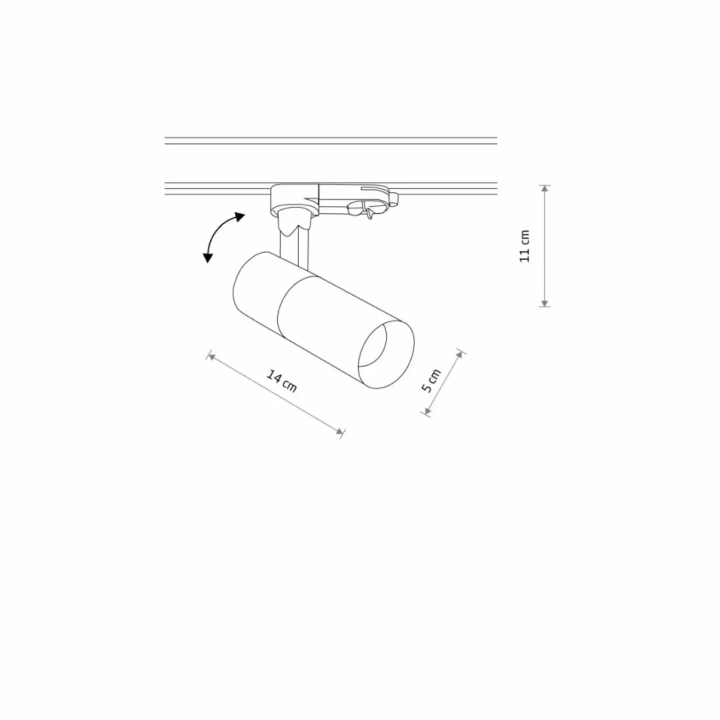 Ruchomy spot do szyny trójfazowej 10393 CTLS TINOS LED | Kaja*Sklep Kaja Cheap