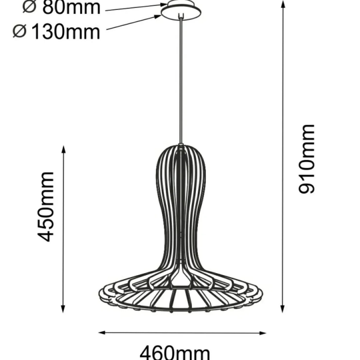 Flash Sale Sklep Kaja Rustykalna lampa wisząca, abażur kapelusz ANT 5018 RINA | Kaja