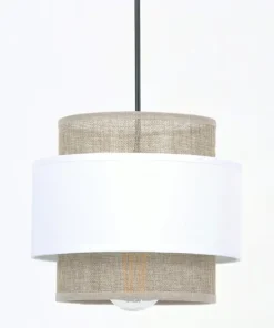 Rustykalna lampa wisząca, trzy abażury, do salonu K-5272 z serii CEZAR*Sklep Kaja Store