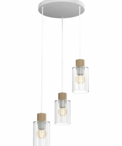 Best Sale Sklep Kaja Rustykalna lampa z drewnianymi oprawkami MLP8556 MADERA | Kaja