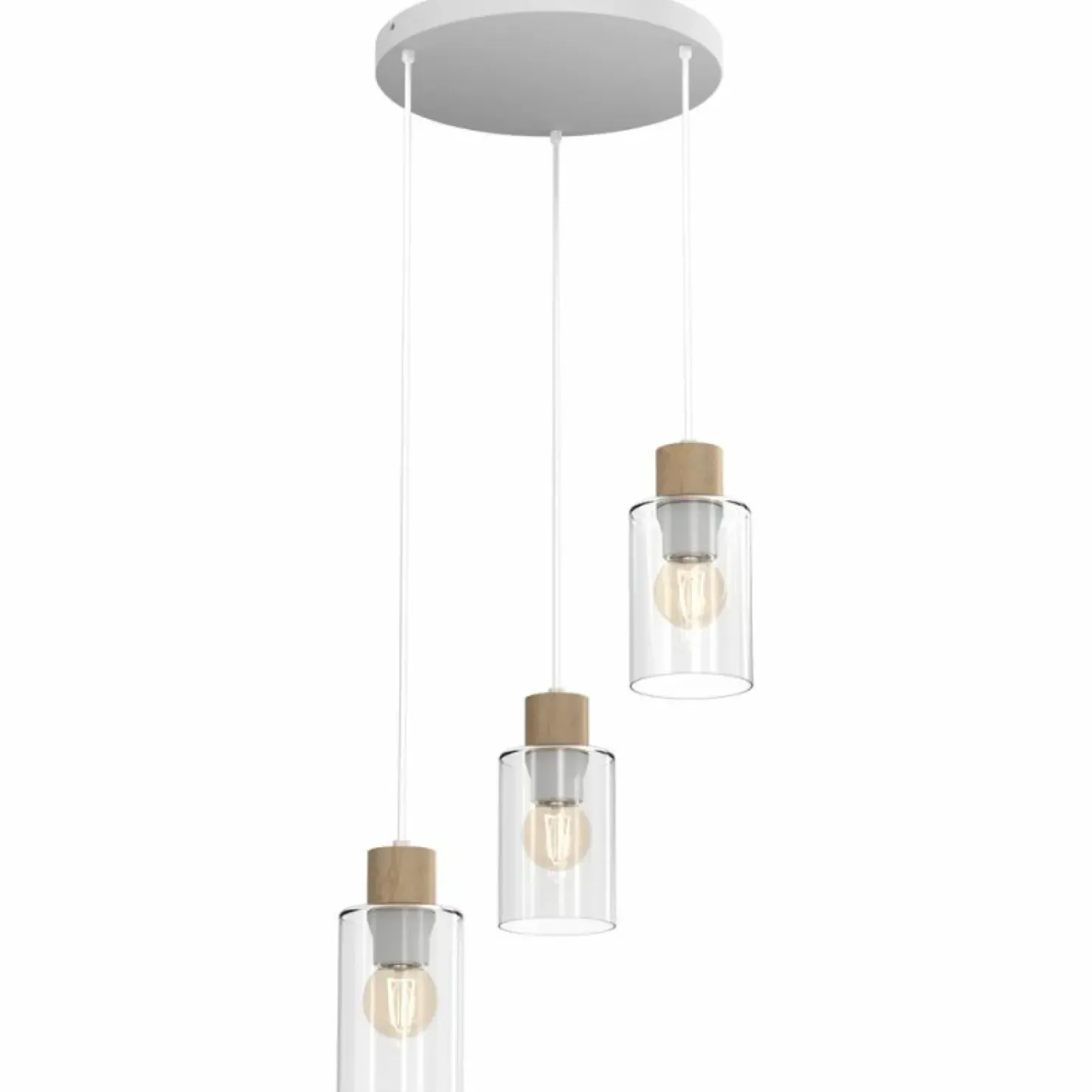 Best Sale Sklep Kaja Rustykalna lampa z drewnianymi oprawkami MLP8556 MADERA | Kaja