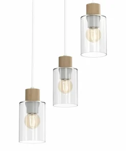 Best Sale Sklep Kaja Rustykalna lampa z drewnianymi oprawkami MLP8556 MADERA | Kaja