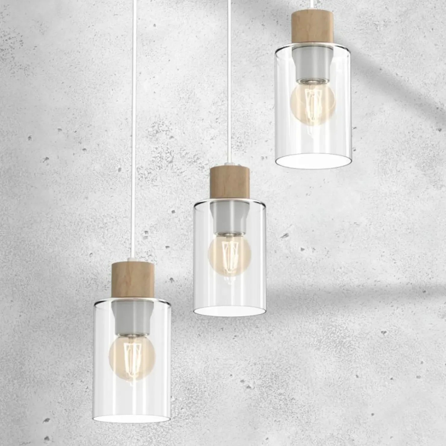 Best Sale Sklep Kaja Rustykalna lampa z drewnianymi oprawkami MLP8556 MADERA | Kaja