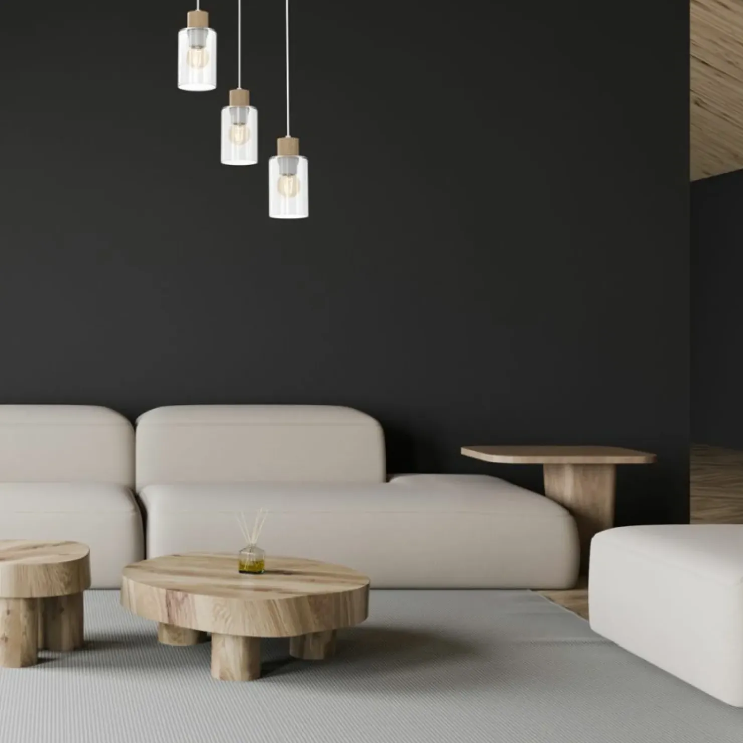 Best Sale Sklep Kaja Rustykalna lampa z drewnianymi oprawkami MLP8556 MADERA | Kaja