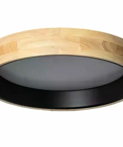 Rustykalny plafon LED do sypialni ABR-PLODV-C-20W-CCT NATURALE | Kaja*Sklep Kaja Flash Sale