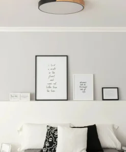 Rustykalny plafon LED do sypialni ⌀50cm ABR-PLOG-C-40W LAGIO | Kaja*Sklep Kaja Store