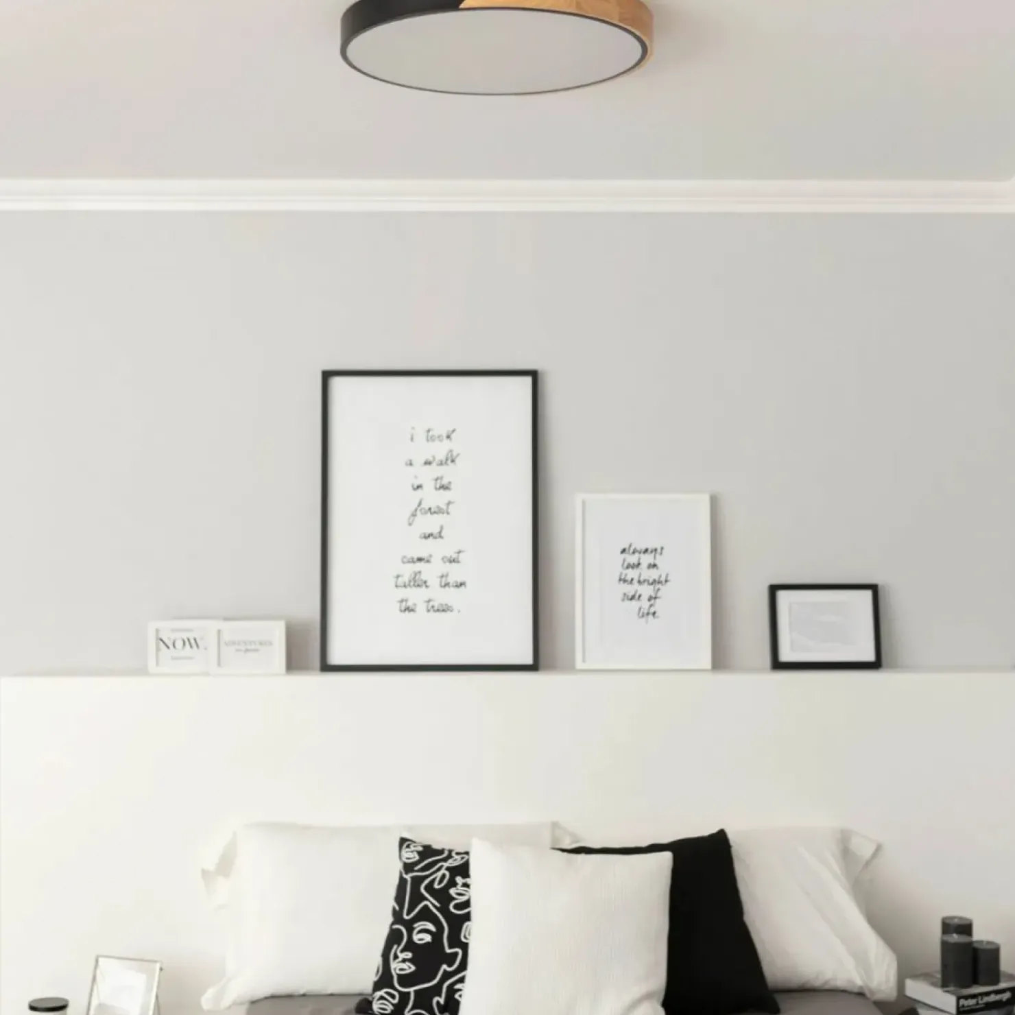 Rustykalny plafon LED do sypialni ⌀50cm ABR-PLOG-C-40W LAGIO | Kaja*Sklep Kaja Store