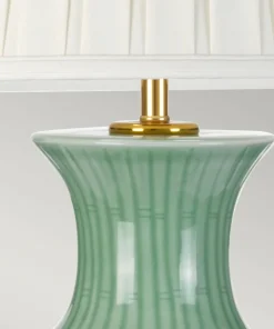 Seledynowa lampa stołowa z abażurem DL-DALIAN-TL z serii DALIAN*Sklep Kaja Best Sale