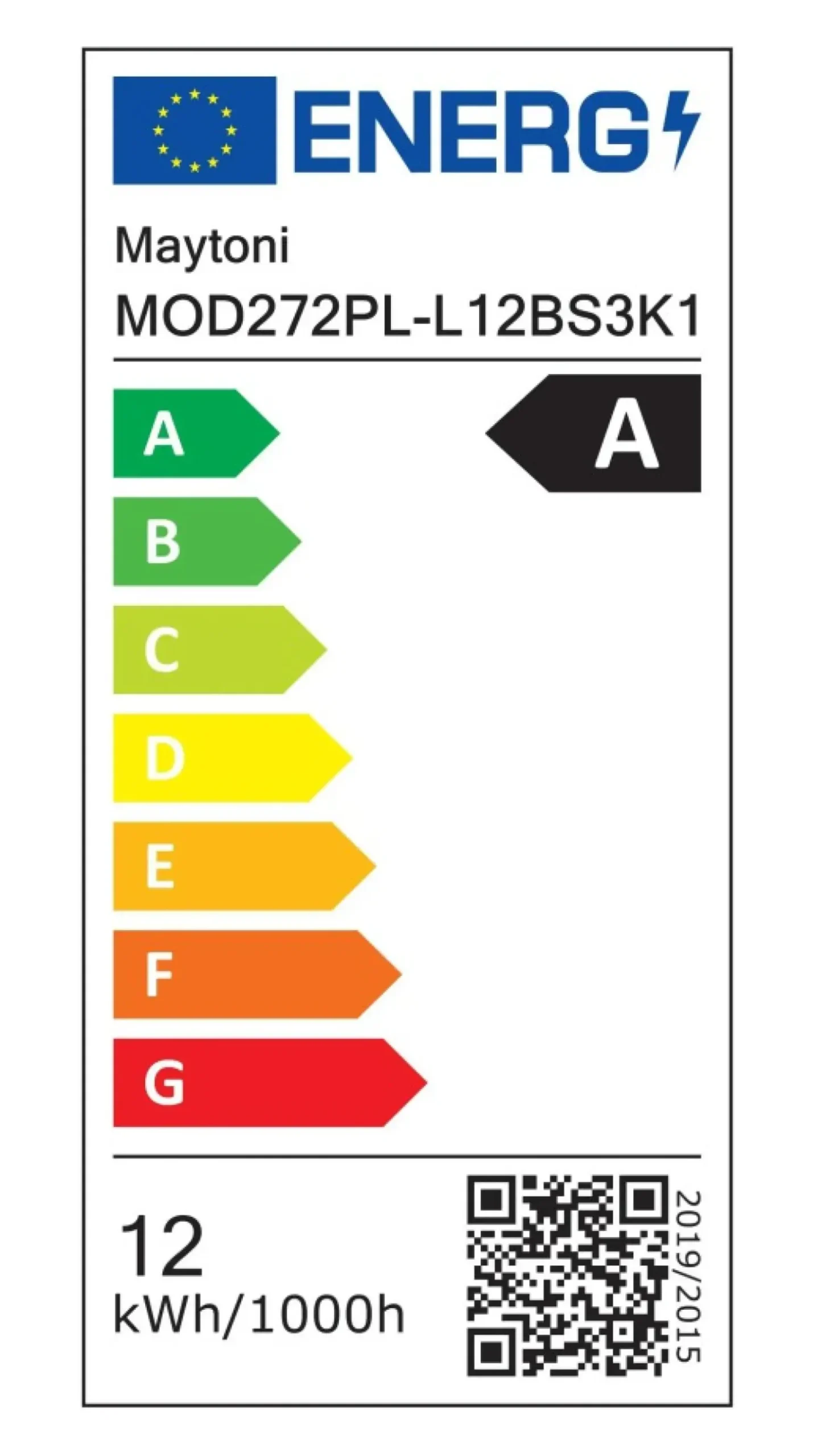 Shop Sklep Kaja Skracalna lampa wisząca, tuba MOD272PL-L12BS3K1 z serii ORDO