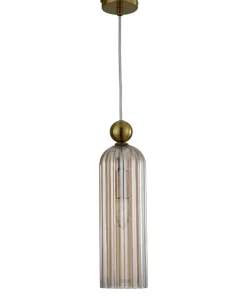 Best Sklep Kaja Smukła, bursztynowa lampa wisząca LP-939/1P AMBER z serii PIEGA | Kaja