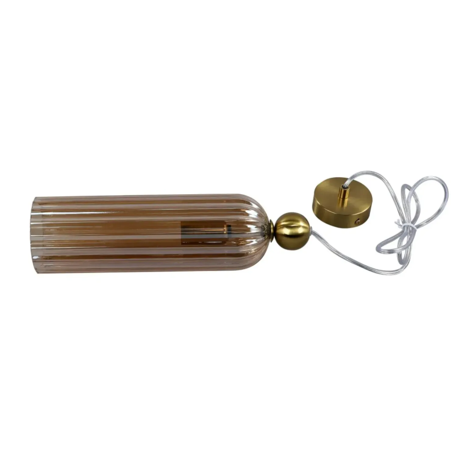 Best Sklep Kaja Smukła, bursztynowa lampa wisząca LP-939/1P AMBER z serii PIEGA | Kaja