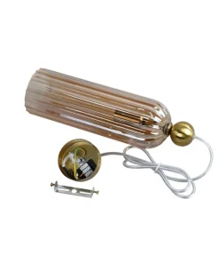 Best Sklep Kaja Smukła, bursztynowa lampa wisząca LP-939/1P AMBER z serii PIEGA | Kaja