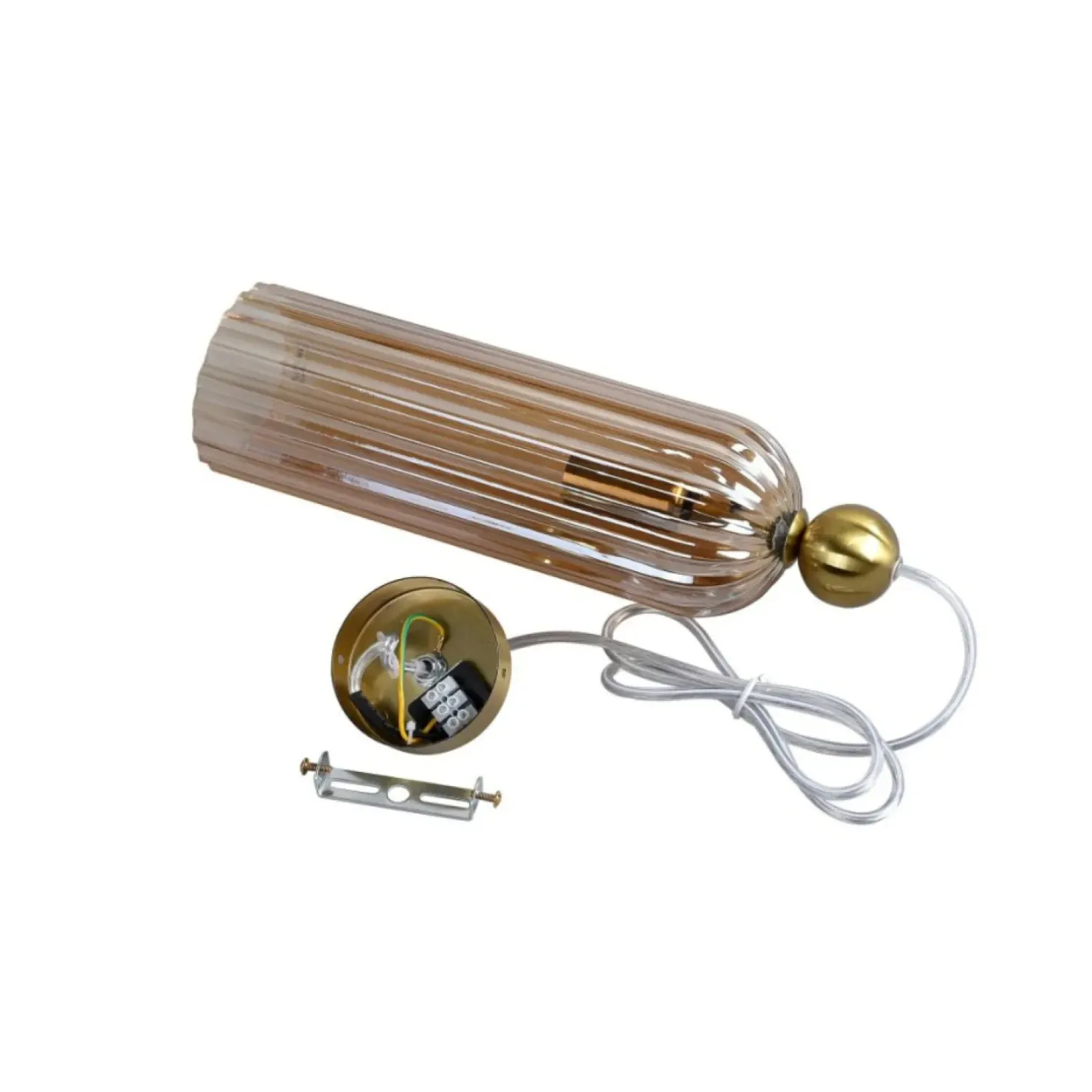 Best Sklep Kaja Smukła, bursztynowa lampa wisząca LP-939/1P AMBER z serii PIEGA | Kaja