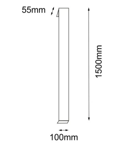 Smukła lampa ścienna listwa LED 150cm 4000K ANT 9926 HIKONE | Kaja*Sklep Kaja Hot