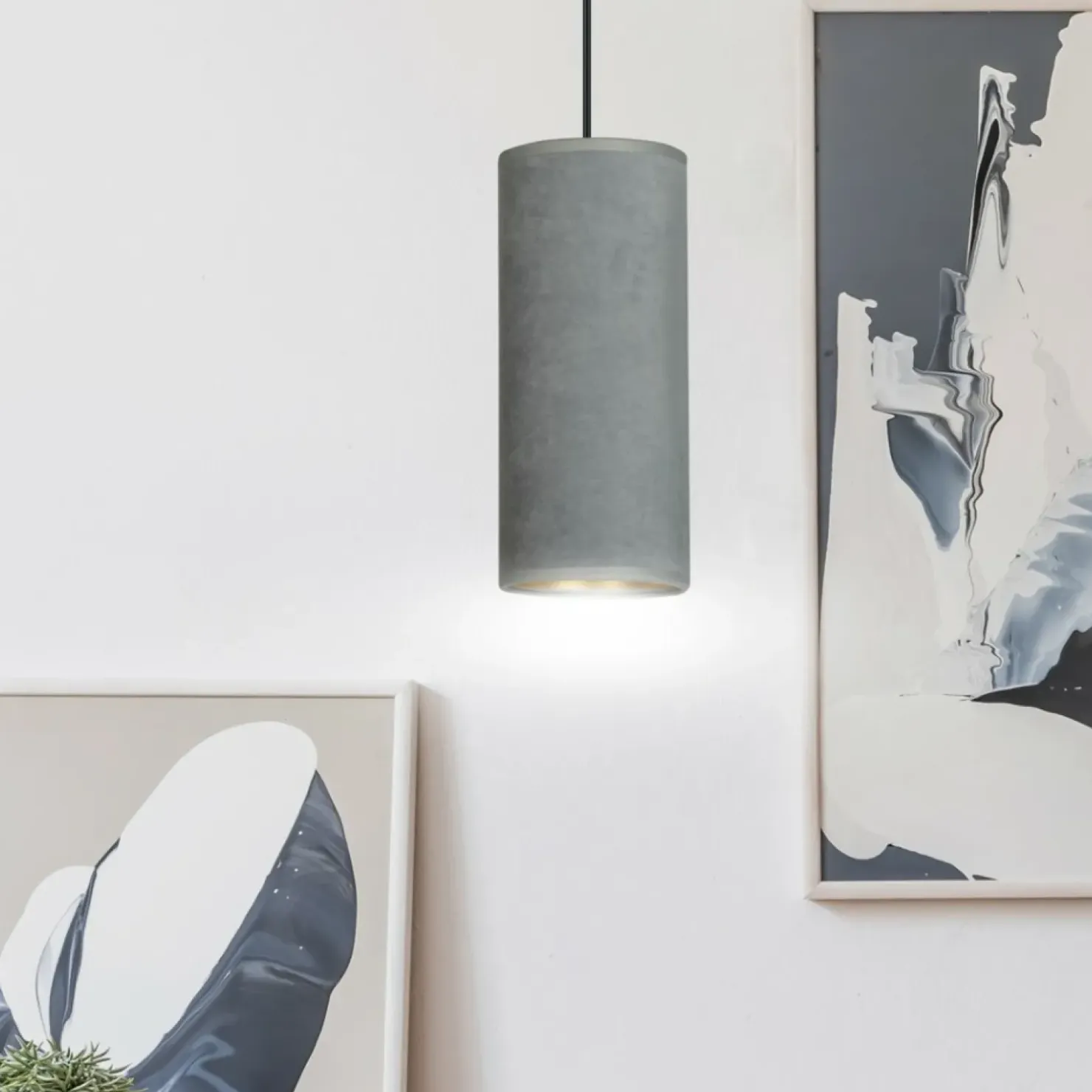 Store Sklep Kaja Smukła lampa wisząca idealna do sypialni 1060/1 BENTE | Kaja