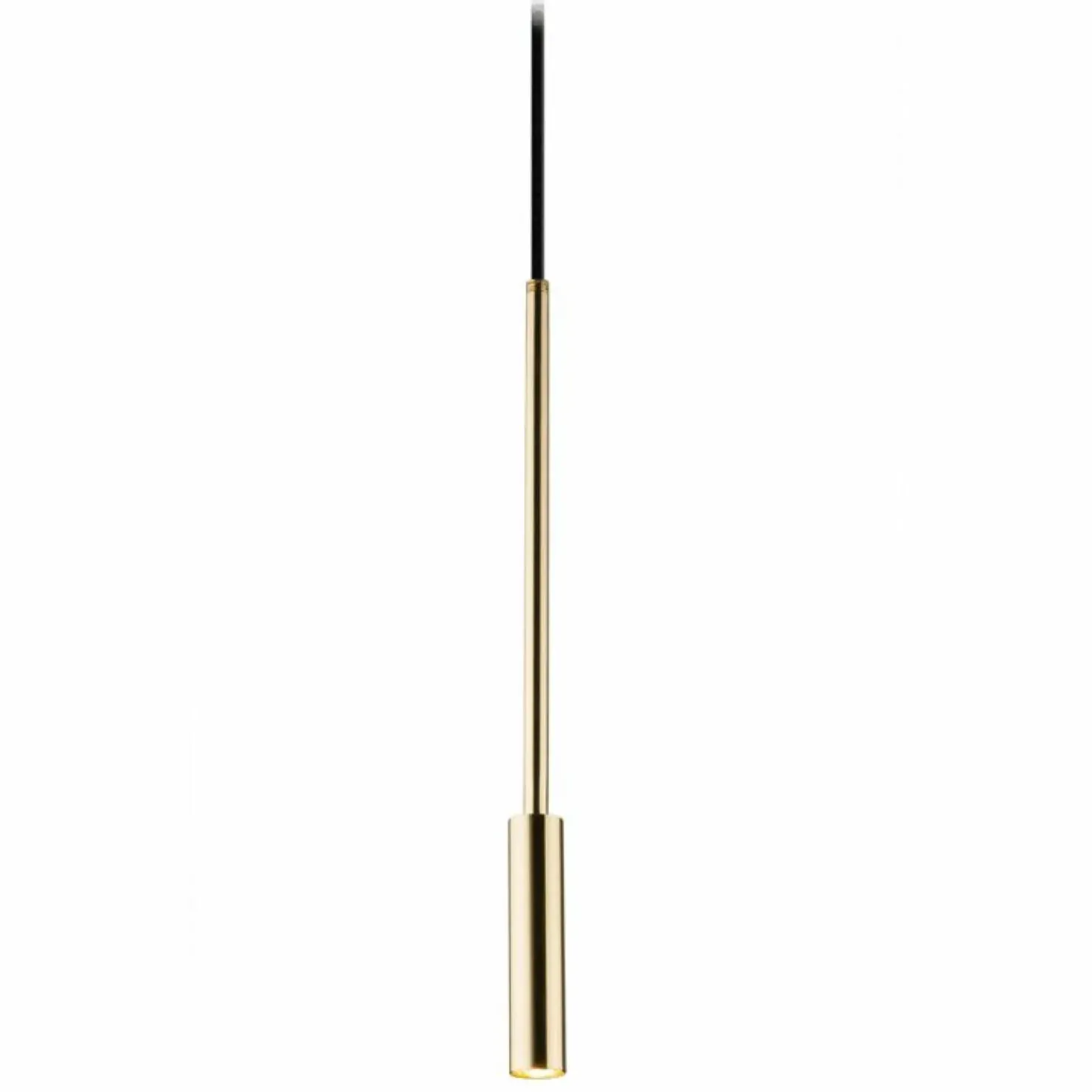 Store Sklep Kaja Smukła lampa wisząca, złota tuba na zwisie ANT 8346 LARA | Kaja