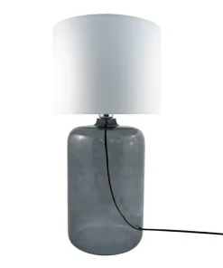 Smukła lampka stołowa z białym abażurem 5509WH AMARSA | Kaja*Sklep Kaja Hot