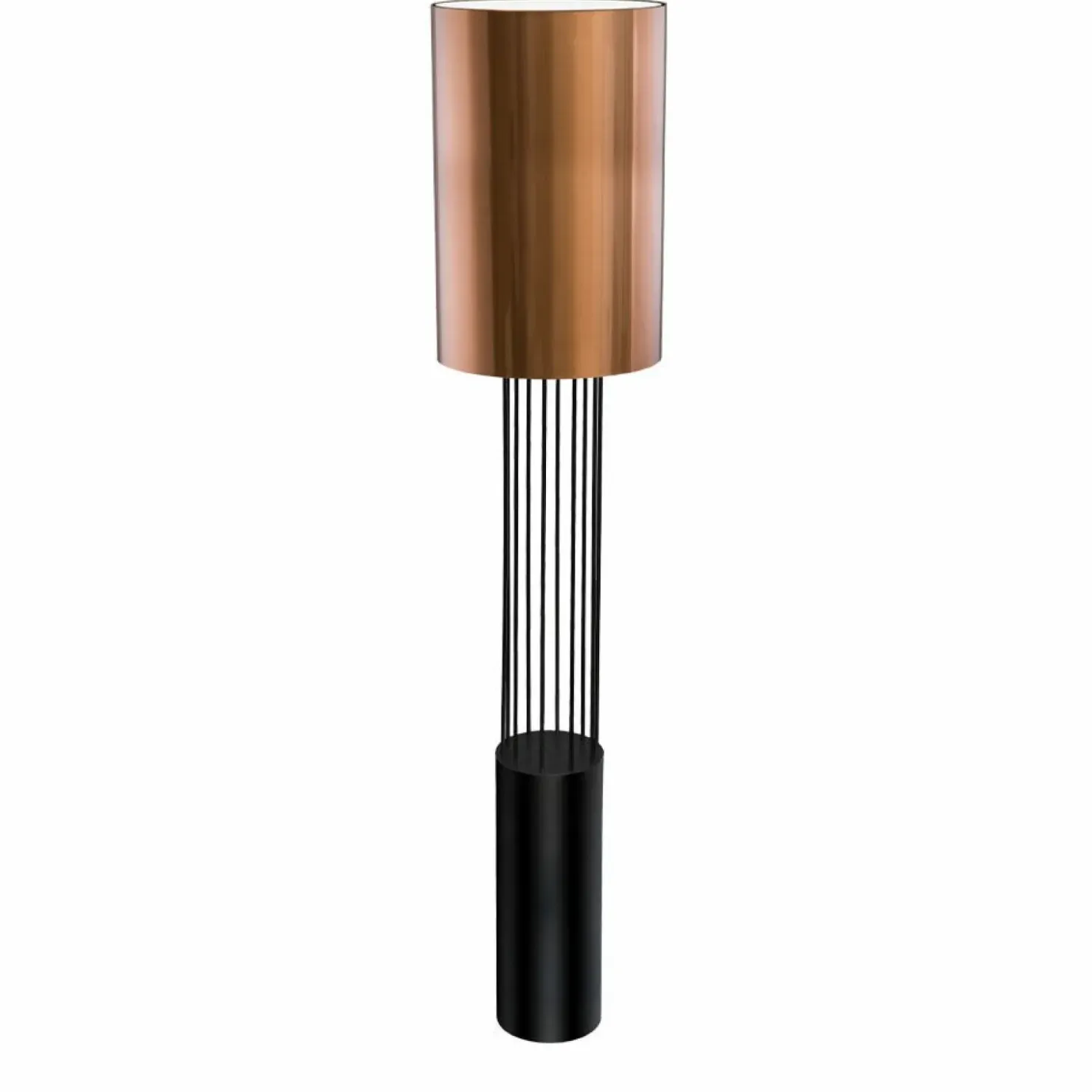 Smukła, wysoka lampa podłogowa - miedź 185cm ANT 9475 IHI | Kaja*Sklep Kaja Discount