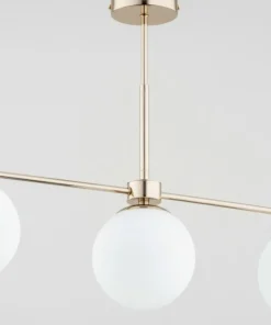 Cheap Sklep Kaja Smukła, złota lampa sufitowa z mlecznymi kloszami AL 63085 | Kaja