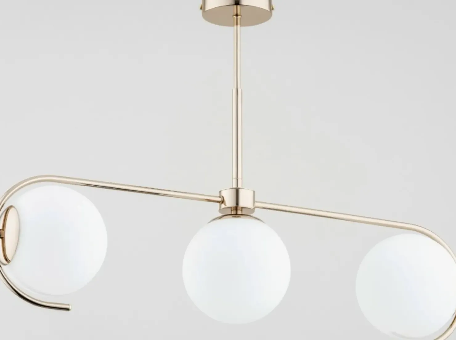 Cheap Sklep Kaja Smukła, złota lampa sufitowa z mlecznymi kloszami AL 63085 | Kaja