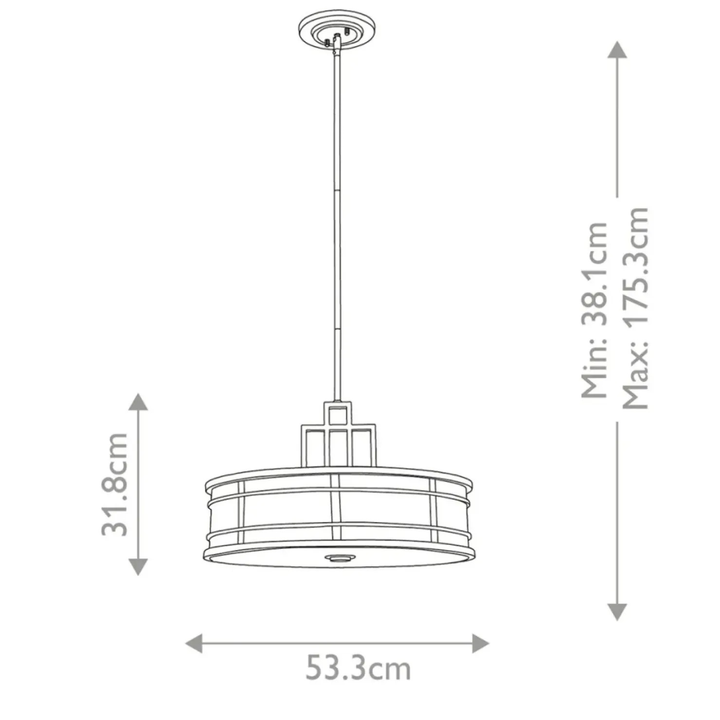 Cheap Sklep Kaja Solidna lampa wisząca do sypialni FE-FUSION-P-L-PNBR z serii FUSION