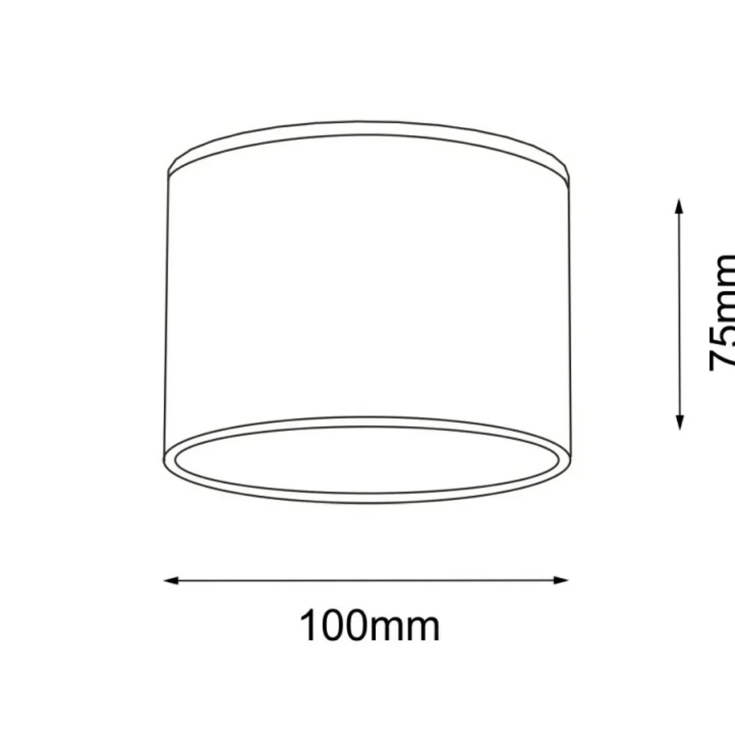Spot czarna tuba IP44, punktowa lampa downlight ANT 8052 SUWA | Kaja*Sklep Kaja Best