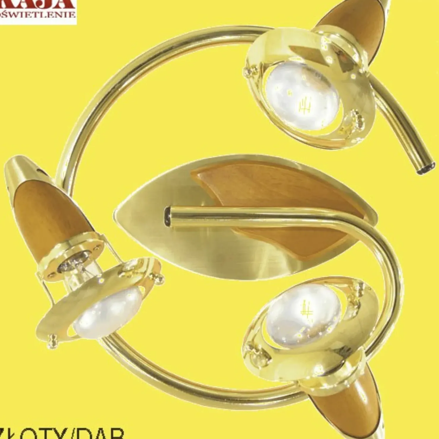 Spot K-LS-605G-340 z serii Orion - złoty, dąb*Sklep Kaja Best Sale