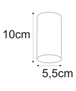 Spot krótka tuba GU10 10cm K-4414 MILE WHITE | Kaja Oświetlenie*Sklep Kaja Best Sale