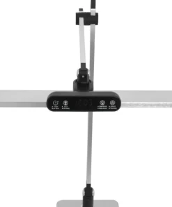 Srebrna lampa biurkowa, kreślarska, LED K-BL1321 z serii ARES*Sklep Kaja Fashion