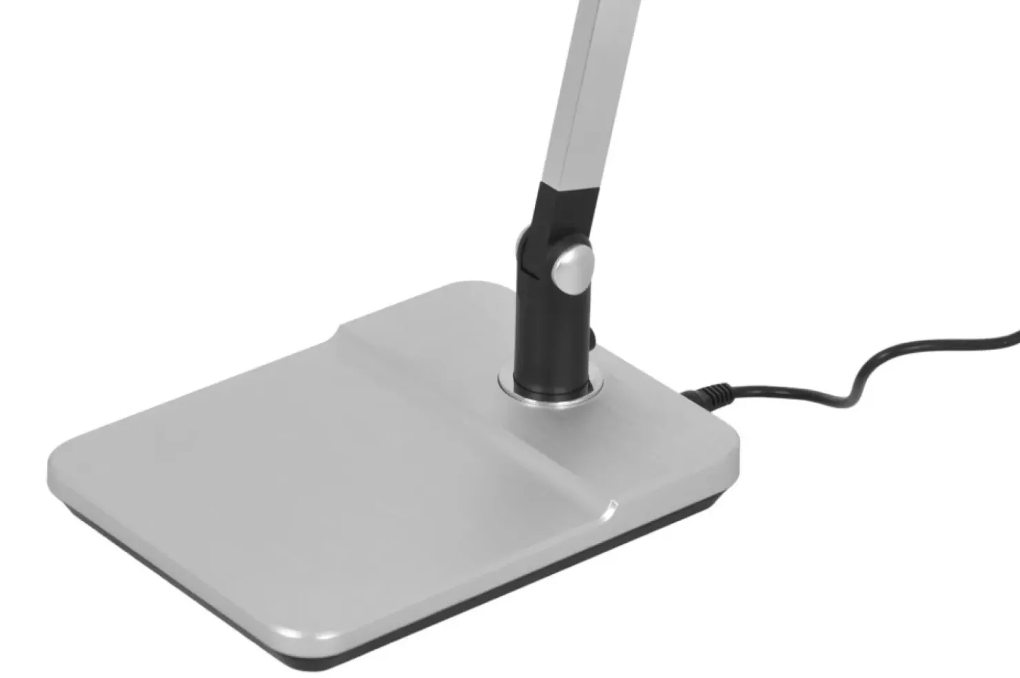 Srebrna lampa biurkowa, kreślarska, LED K-BL1321 z serii ARES*Sklep Kaja Fashion