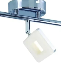 Discount Sklep Kaja Srebrna lampa ledowa z ruchomymi reflektorami 93-60815 z serii CYNTHIA | Kaja Oś chrom