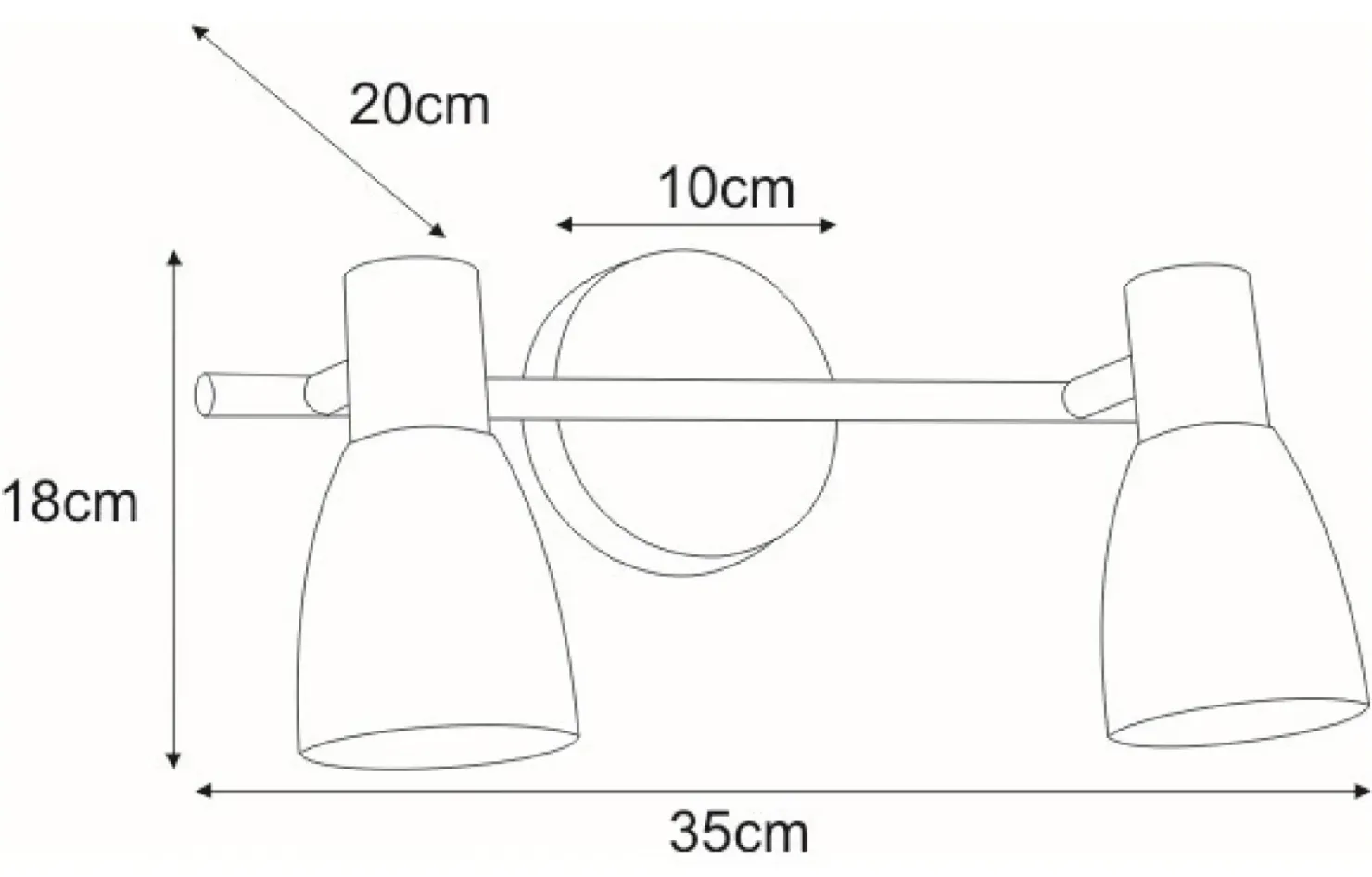 Srebrna lampa nad lustro w łazience K-8000/2 HUGO | Kaja Oświetlenie*Sklep Kaja Hot