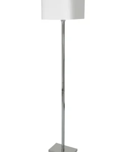 Srebrna lampa stojąca z kwadratowym abażurem ML6364 NAPOLI | Kaja*Sklep Kaja Flash Sale