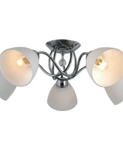 Srebrna lampa sufitowa do salonu PND-5643-5 LUGANO | Kaja Oświetlenie*Sklep Kaja Cheap