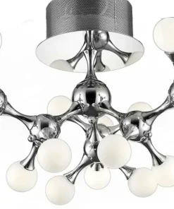 Cheap Sklep Kaja Srebrna lampa sufitowa w stylu molekularnym AZ0553 NEURONO | Kaja