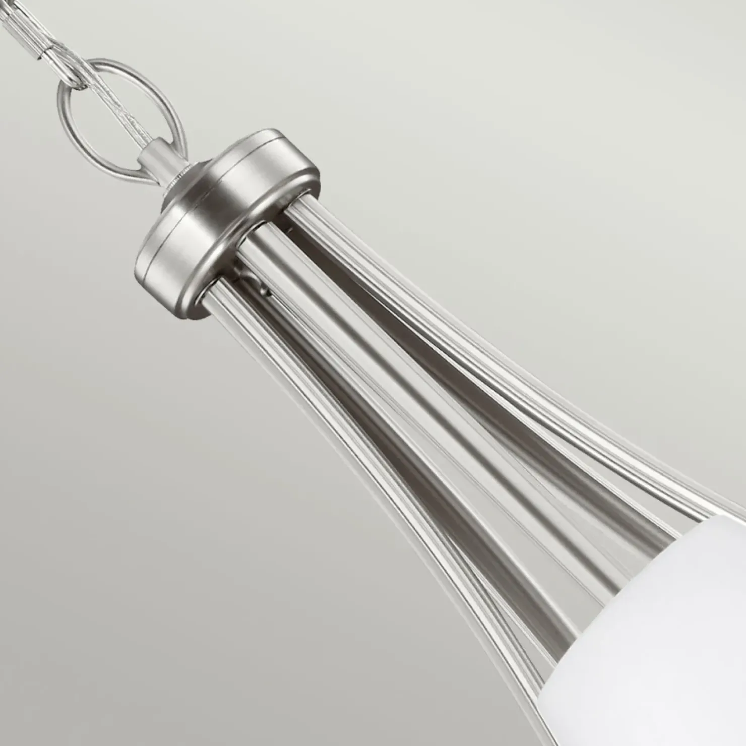 New Sklep Kaja Srebrna lampa wisząca na 5 żarówek FE-VINTNER5 z serii VINTNER satynowynikiel
