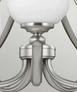 New Sklep Kaja Srebrna lampa wisząca na 5 żarówek FE-VINTNER5 z serii VINTNER satynowynikiel