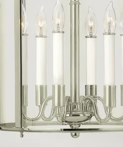 Srebrna lampa wisząca, wytworna HK-GENTRY-P-L-PN z serii GENTRY*Sklep Kaja Best Sale