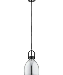 Shop Sklep Kaja Srebrna lampa wisząca z pojedynczym kloszem AL 61336 z serii SODA