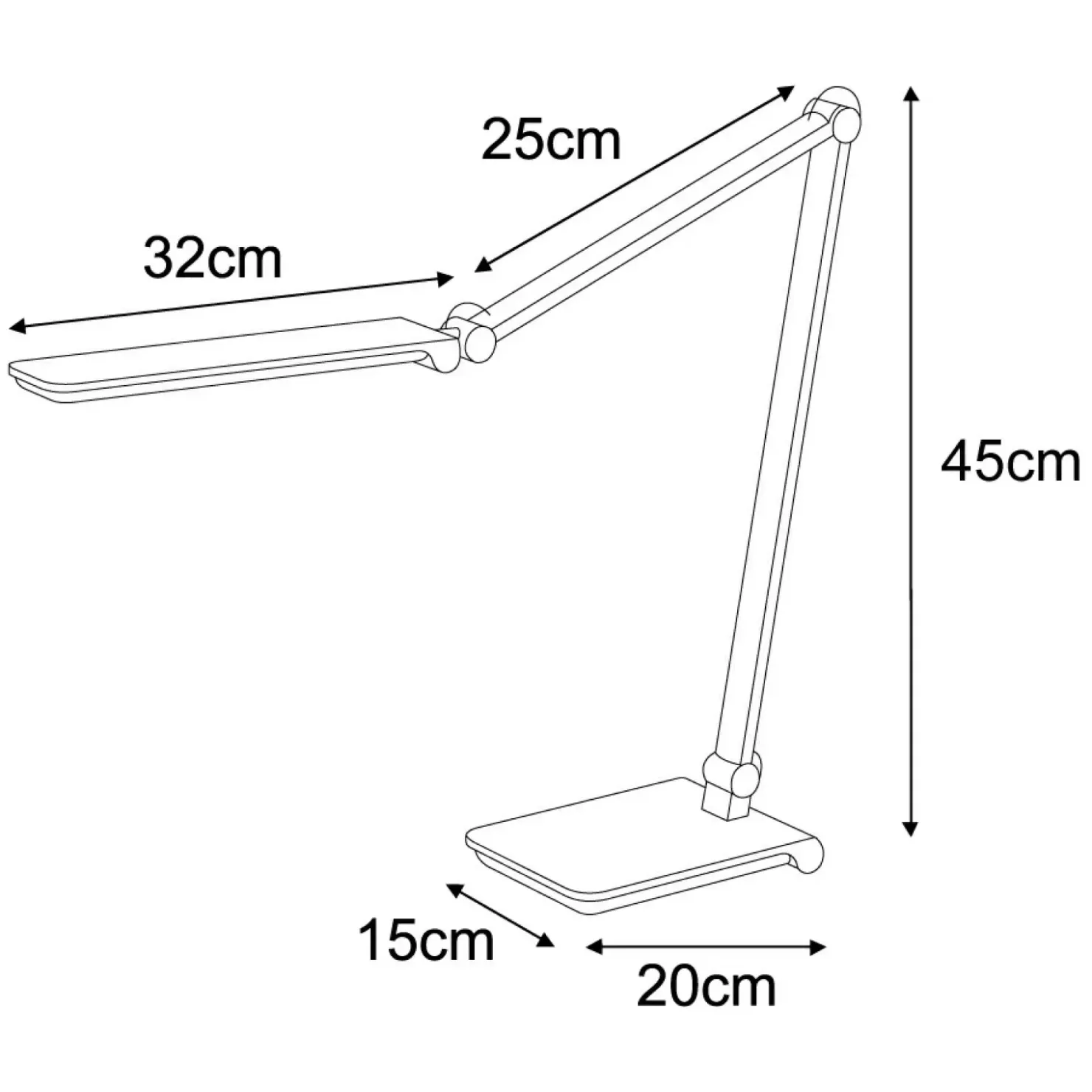 Srebrna, regulowana lampka biurkowa K-BL1121 z serii RICO*Sklep Kaja Flash Sale