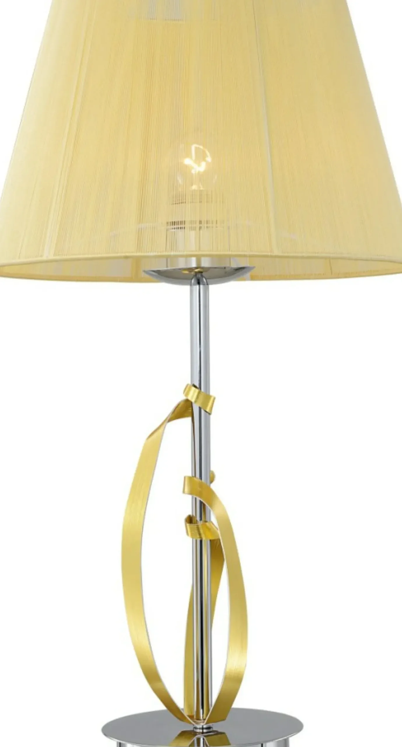 Srebrno-złota lampka stołowa do salonu 41-55071 DIVA | Kaja*Sklep Kaja New