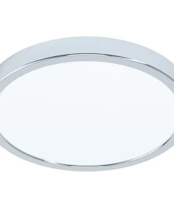 Srebrny, okrągły plafon LED ⌀28,5cm 3000K 99266 FUEVA | Kaja*Sklep Kaja Shop