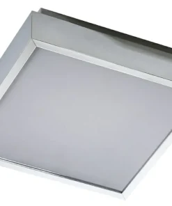 Srebrny plafon LED do łazienki 30x30cm 4000K AZ2477 ASTERIA | Kaja*Sklep Kaja Online