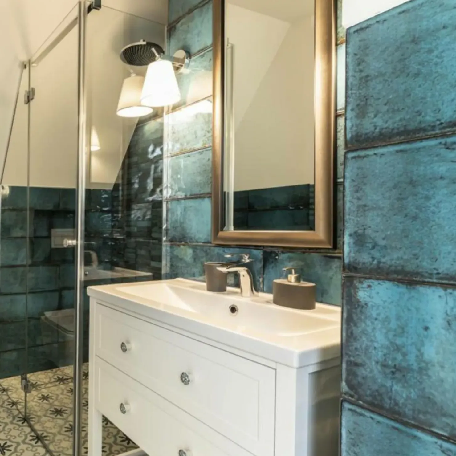 Srebrny reflektor ścienny z abażurem LP-5031/1W WH BALI | Kaja*Sklep Kaja Sale